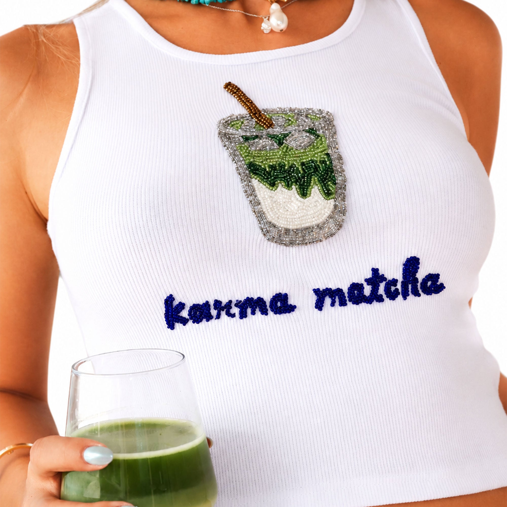 t-shirt beaded